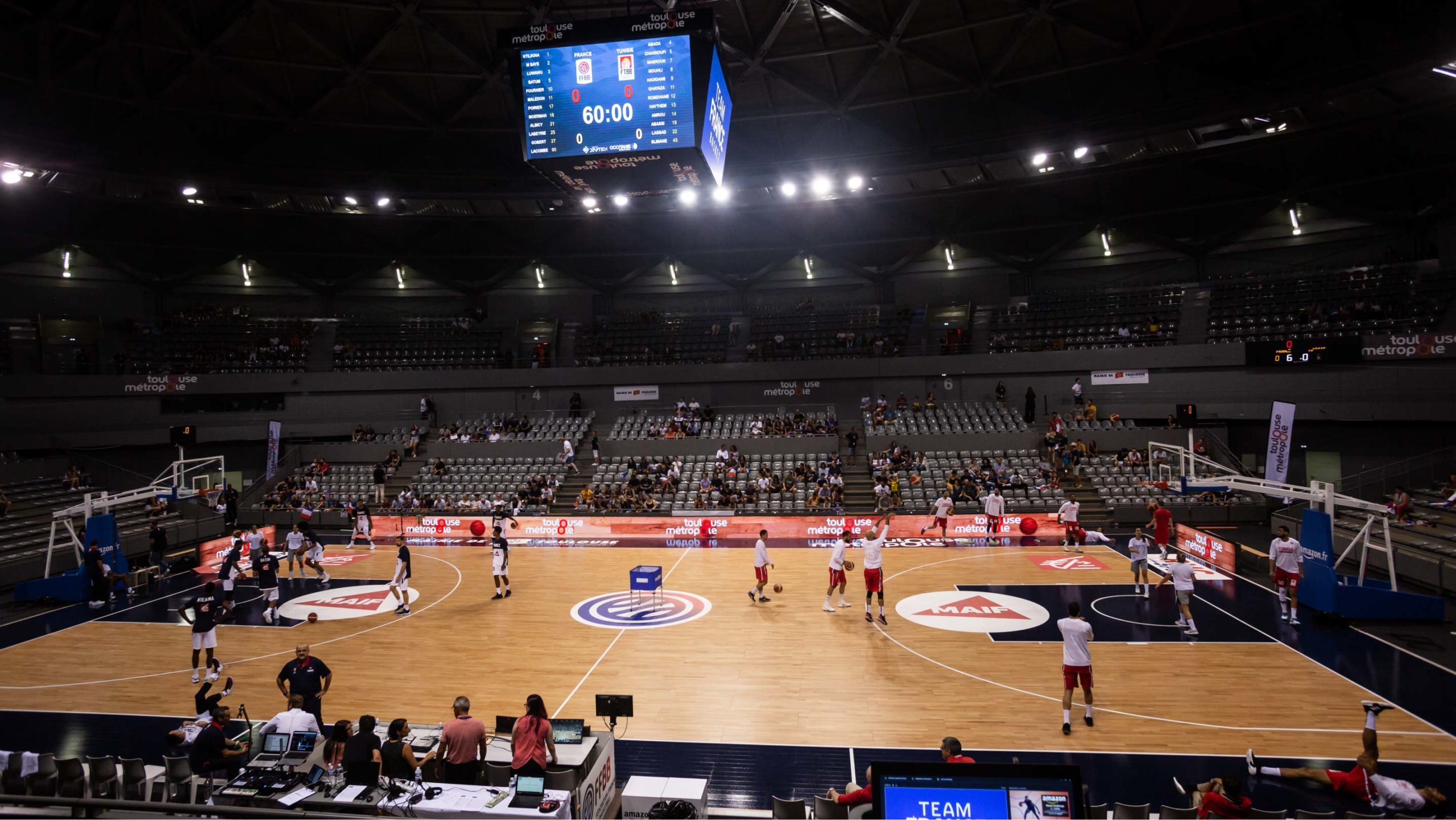 Match préparatoire de l'équipe de france basketball - Palais des sports de Toulouse